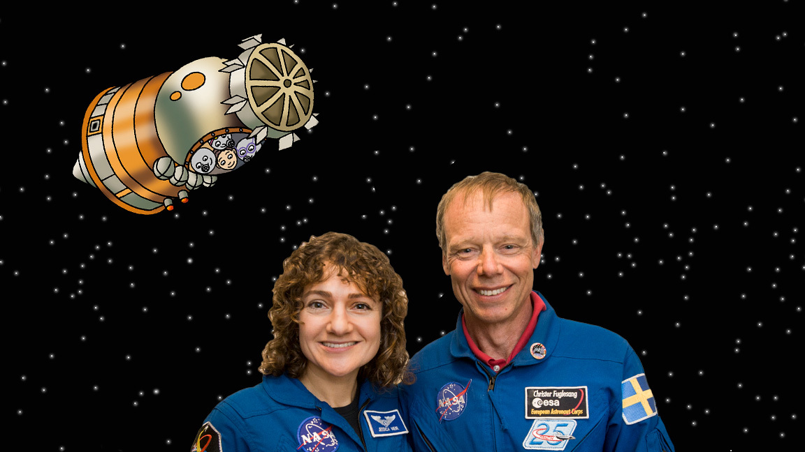 Leia tillsammans med astronauter